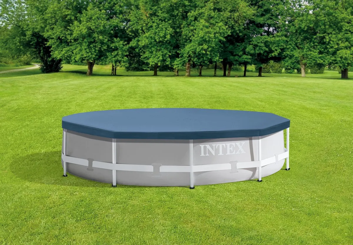 Intex Zwembad Afdekzeil Rond 305cm - Donkerblauw