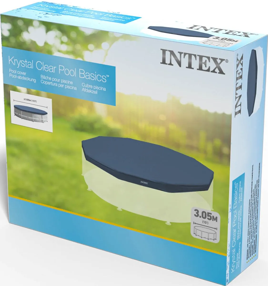 Intex Zwembad Afdekzeil Rond 305cm - Donkerblauw