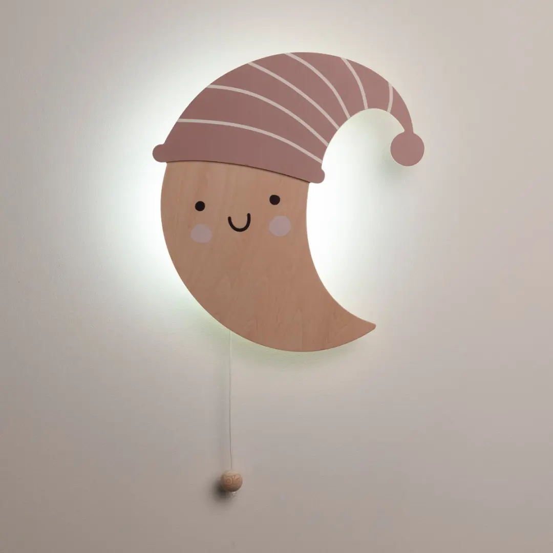 Baby's Only Houten Wandlamp Maan Heaven - Warm wit licht 14W