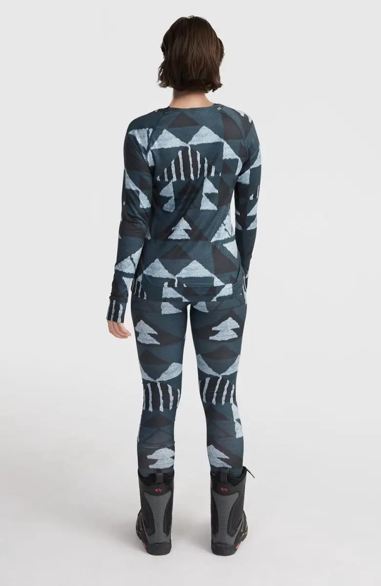 O'Neill Base Layer Top - Thermoshirt M - Blue Triangle Ikat
