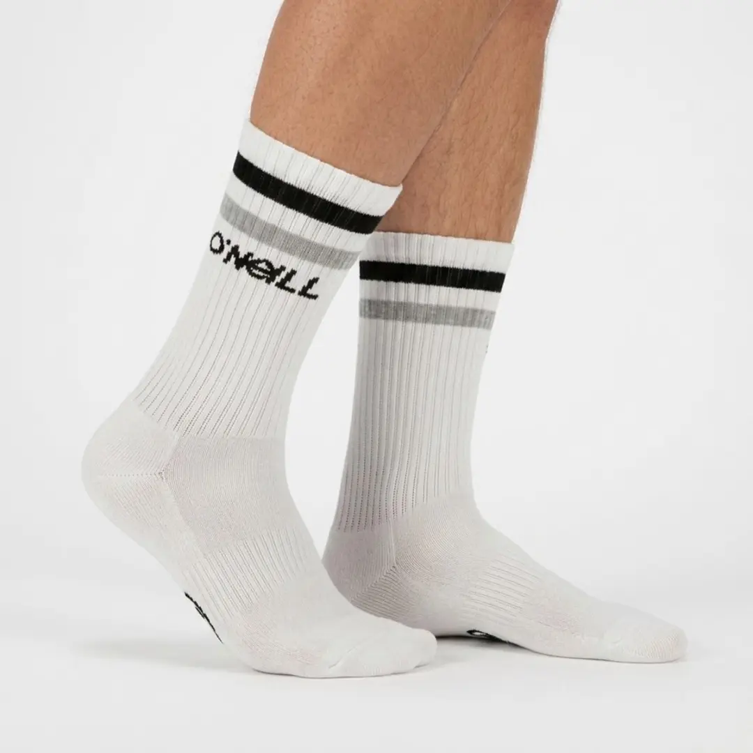 O'Neill Cutting Logo Sokken - 12 Paar - Dames/Heren - Zwart/Wit