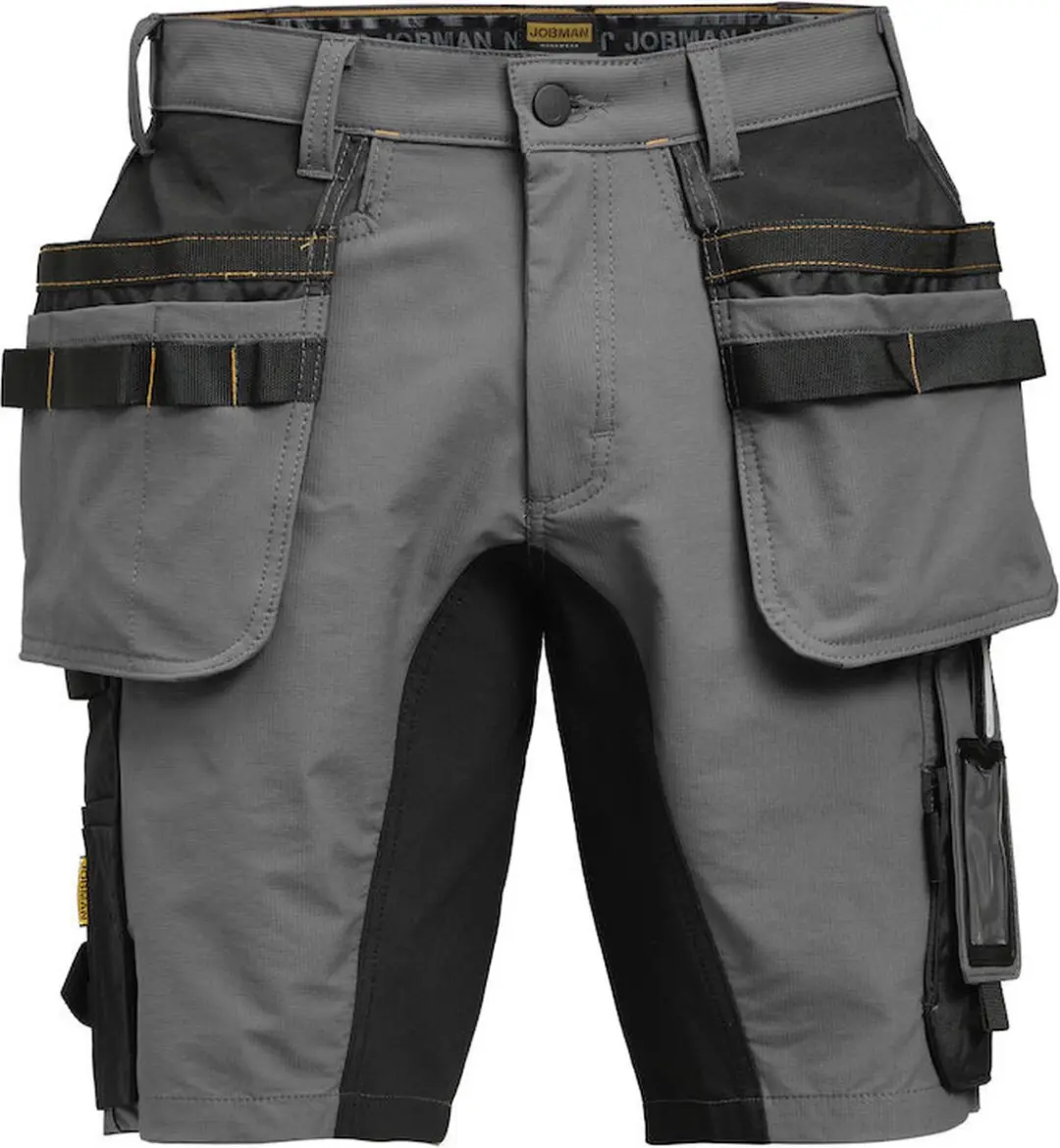 Jobman Advanced Stretch Korte Broek 48 - Donkergrijs/Zwart