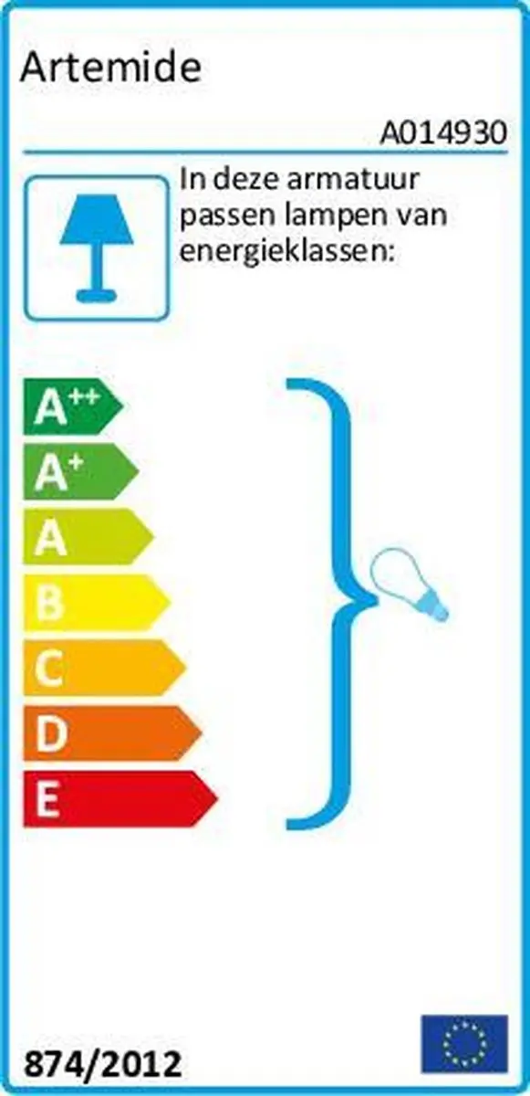 Artemide Tolomeo Lettura - Zwart