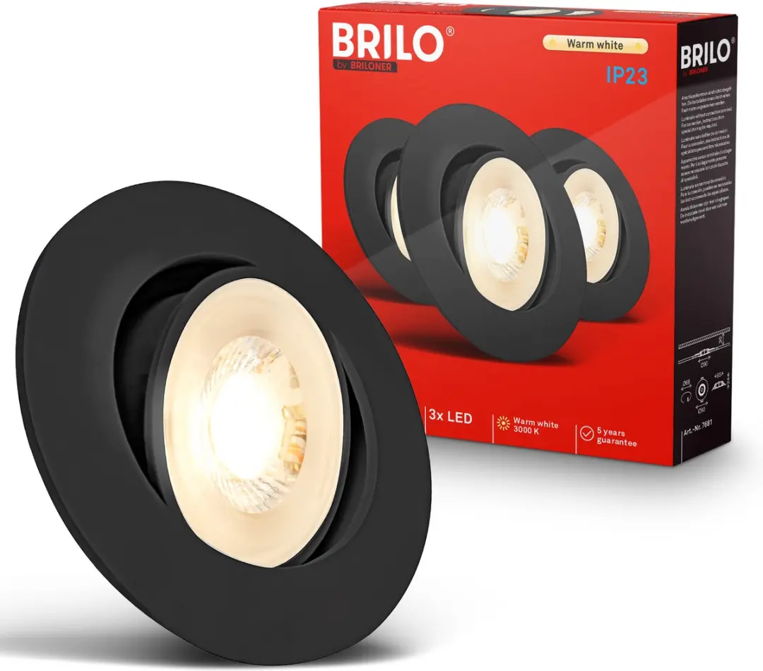 Briloner Inbouwspots Set 3x