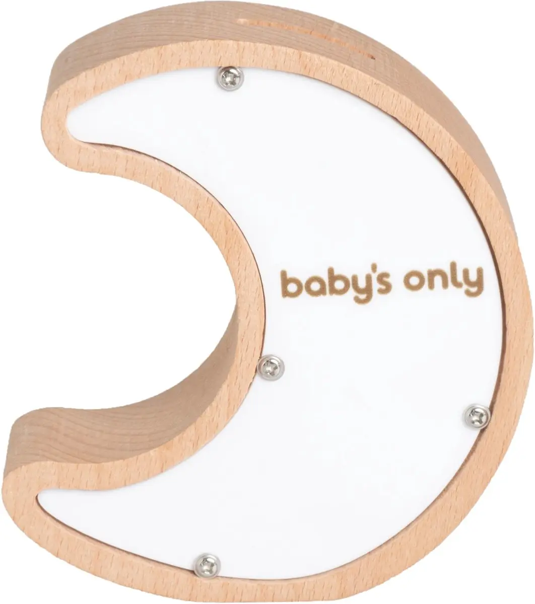 Baby's Only Nachtlampje Maan Wonder - Hout - USB - Warm wit