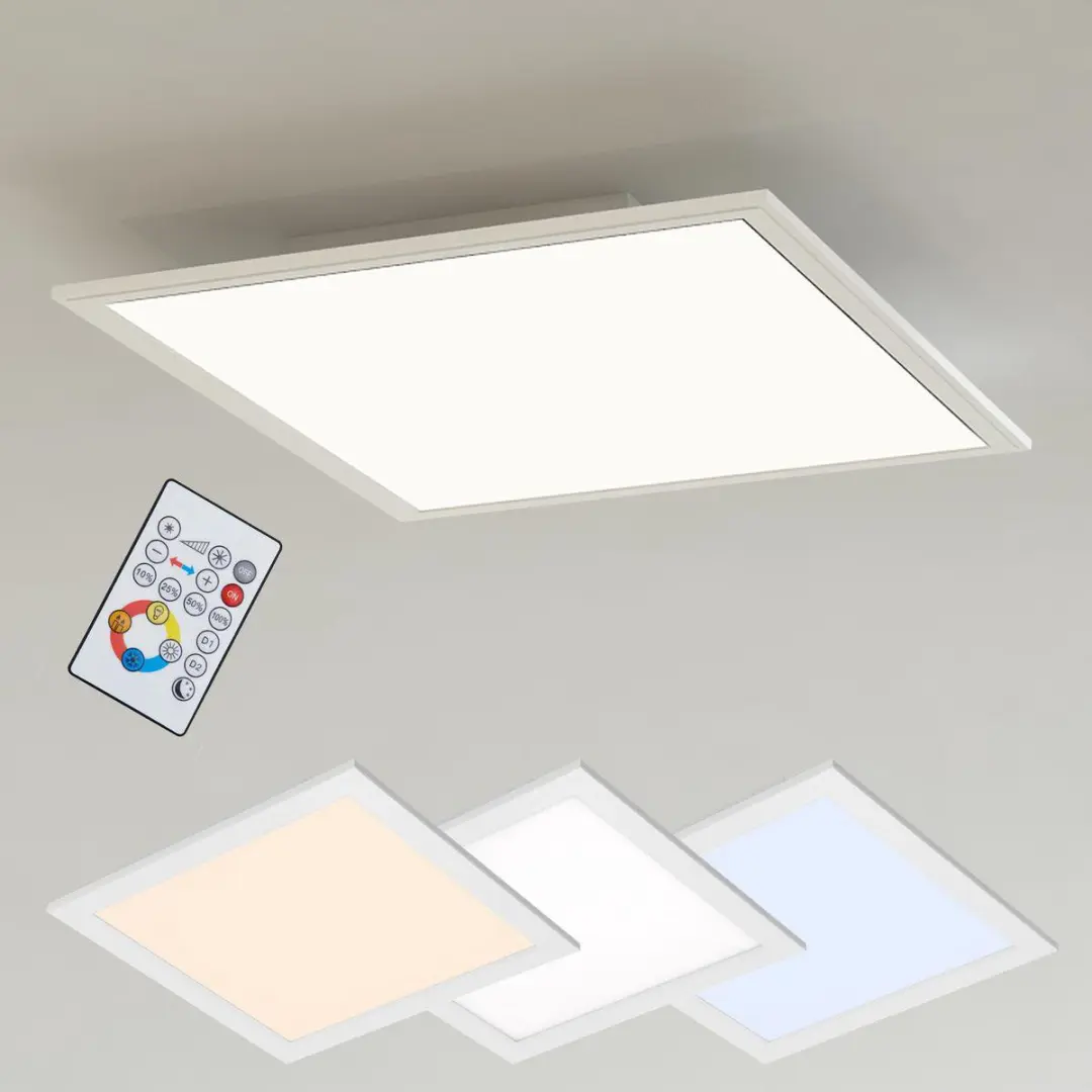 Briloner Piatto Plafondlamp - 18W Wit - Dimbaar & Kleurregeling