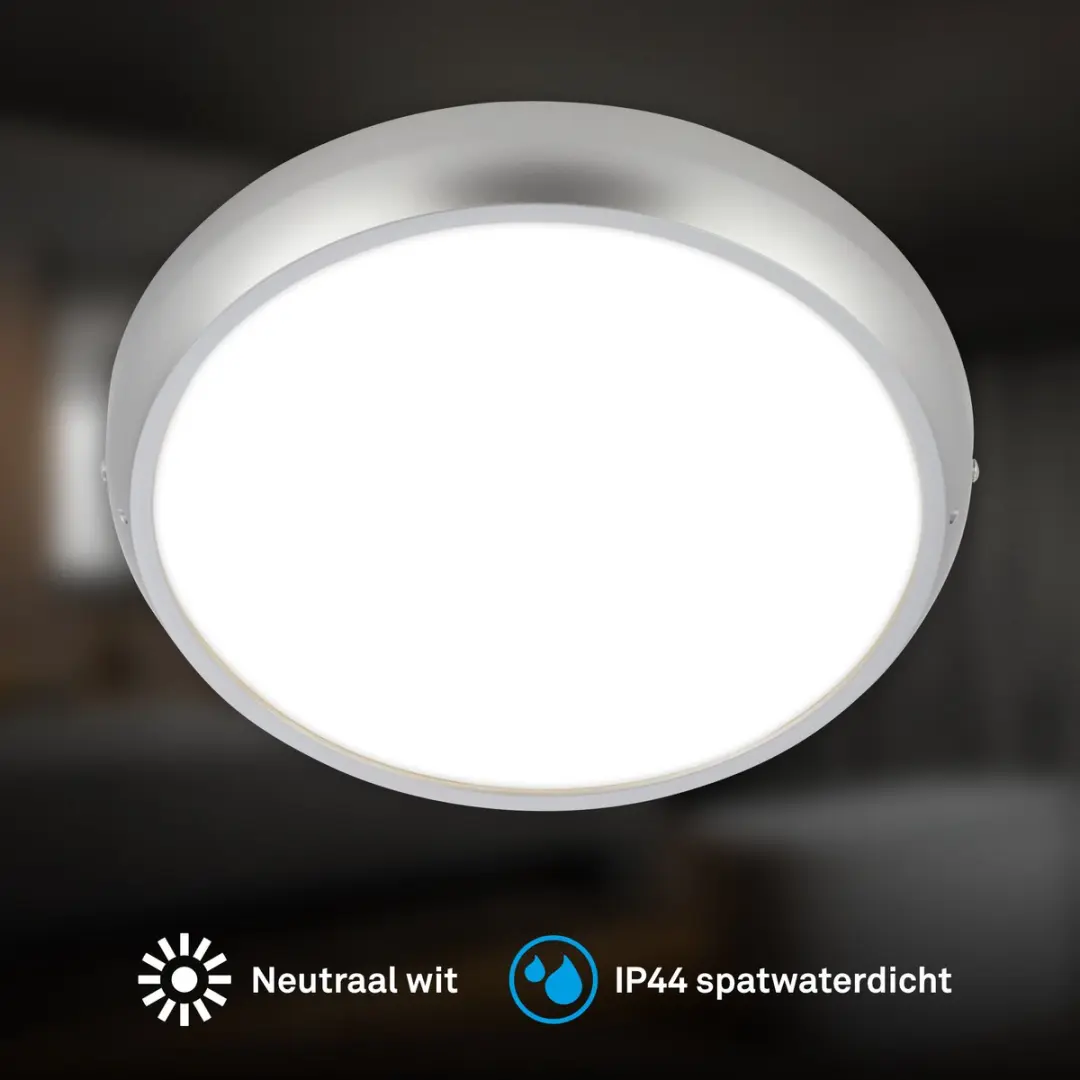 Briloner Navaro LED Plafondlamp 18W - Ø27cm - Chroom