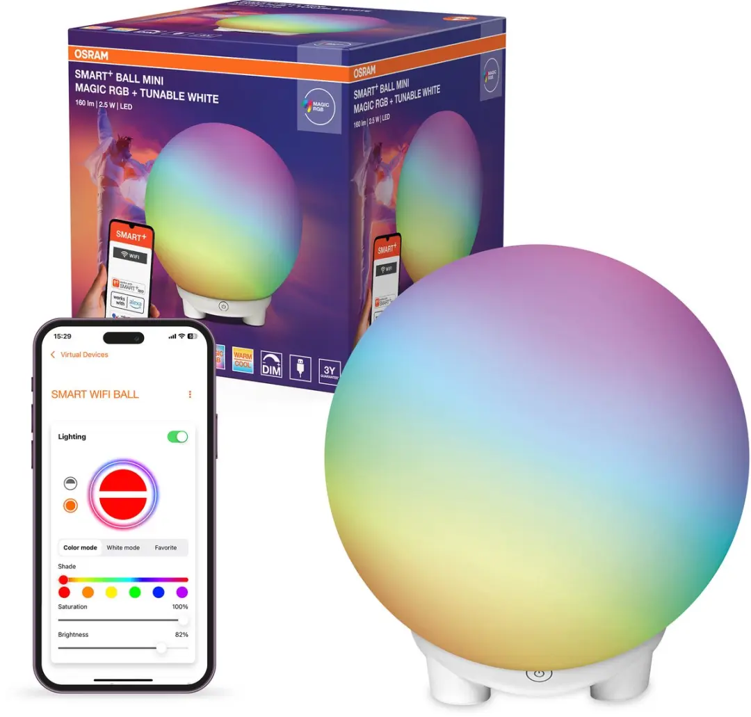 Osram Smart+ WIFI Ball Light RGBW USB - 130lm - 2200K