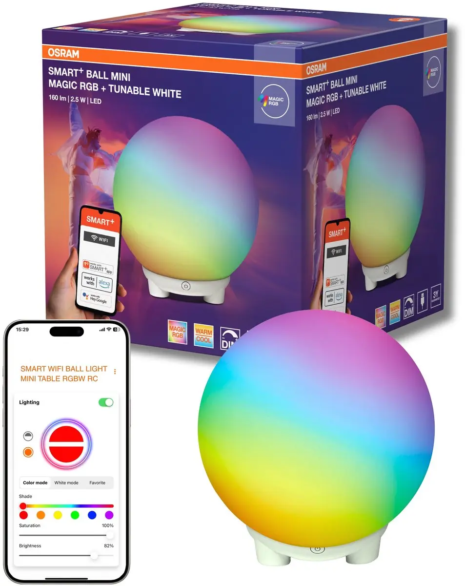 Osram Smart+ WIFI Ball Light RGBW USB - 130lm - 2200K