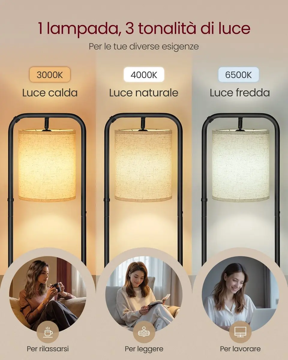 Staande lamp – Met opbergplanken