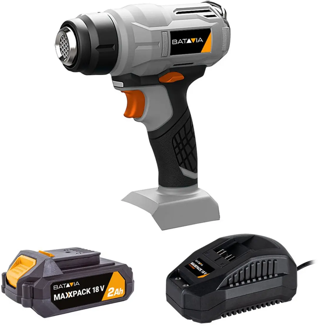 Batavia 18V Maxxpack 7063519 Heteluchtpistool 550°C - Incl. 4.0Ah Accu - afbeelding 6 van 6