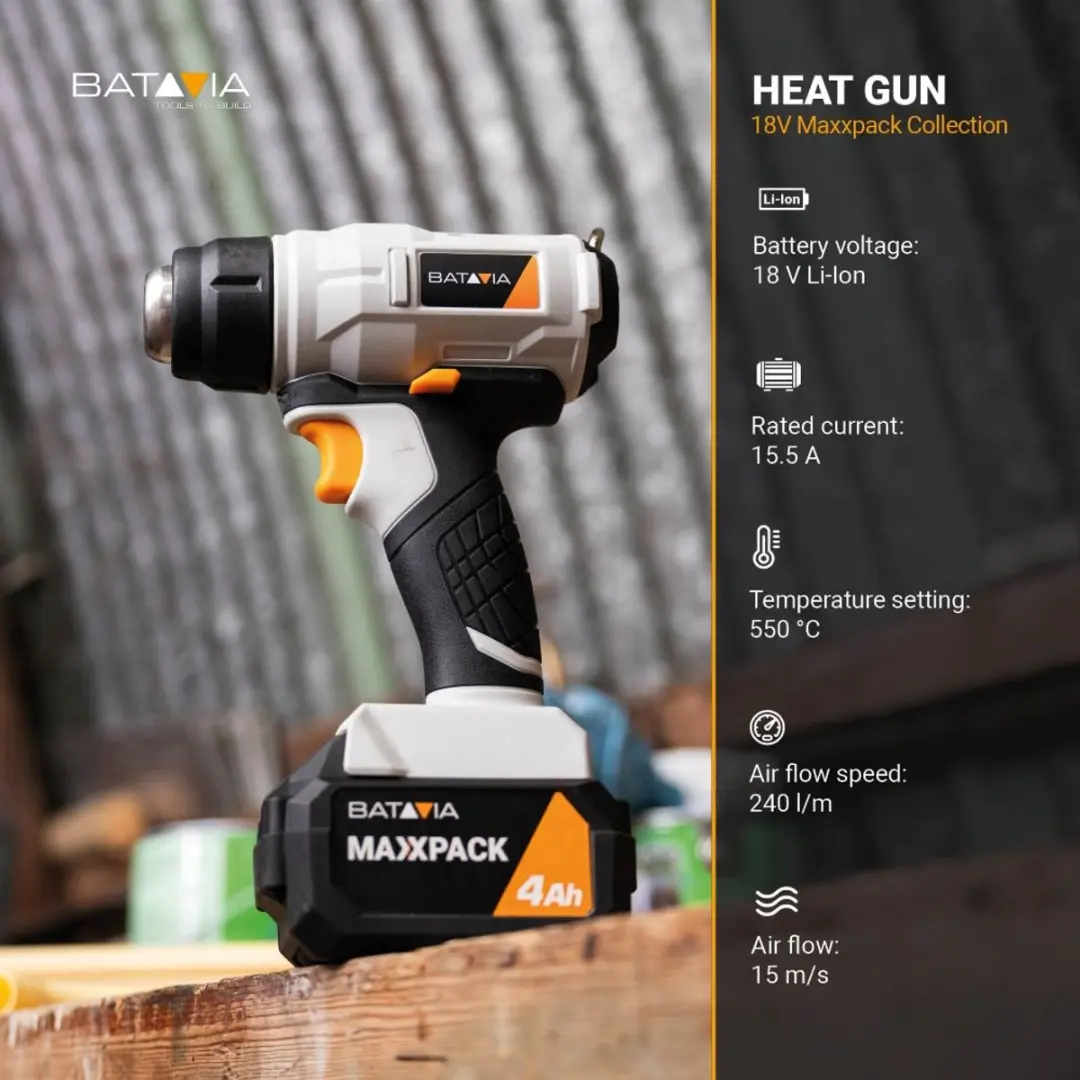 Batavia 18V Maxxpack 7063519 Heteluchtpistool 550°C