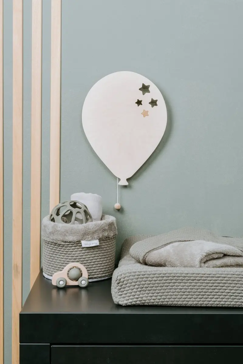 Baby's Only Houten Wandlamp Walvis Wonder - 14W Warm Wit - Bruin