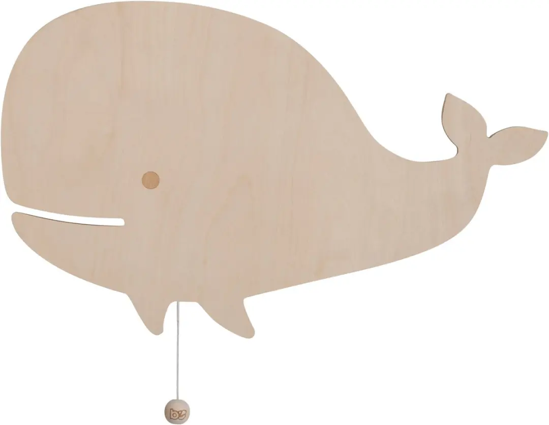 Baby's Only Houten Wandlamp Walvis Wonder