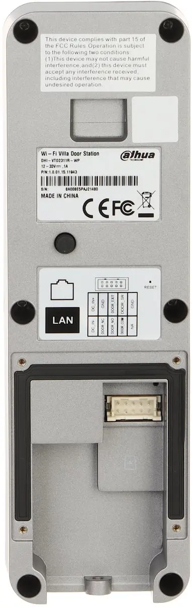 Dahua VTO2311R-WP Video-intercom - Ingebouwde Lezer - Grafiet