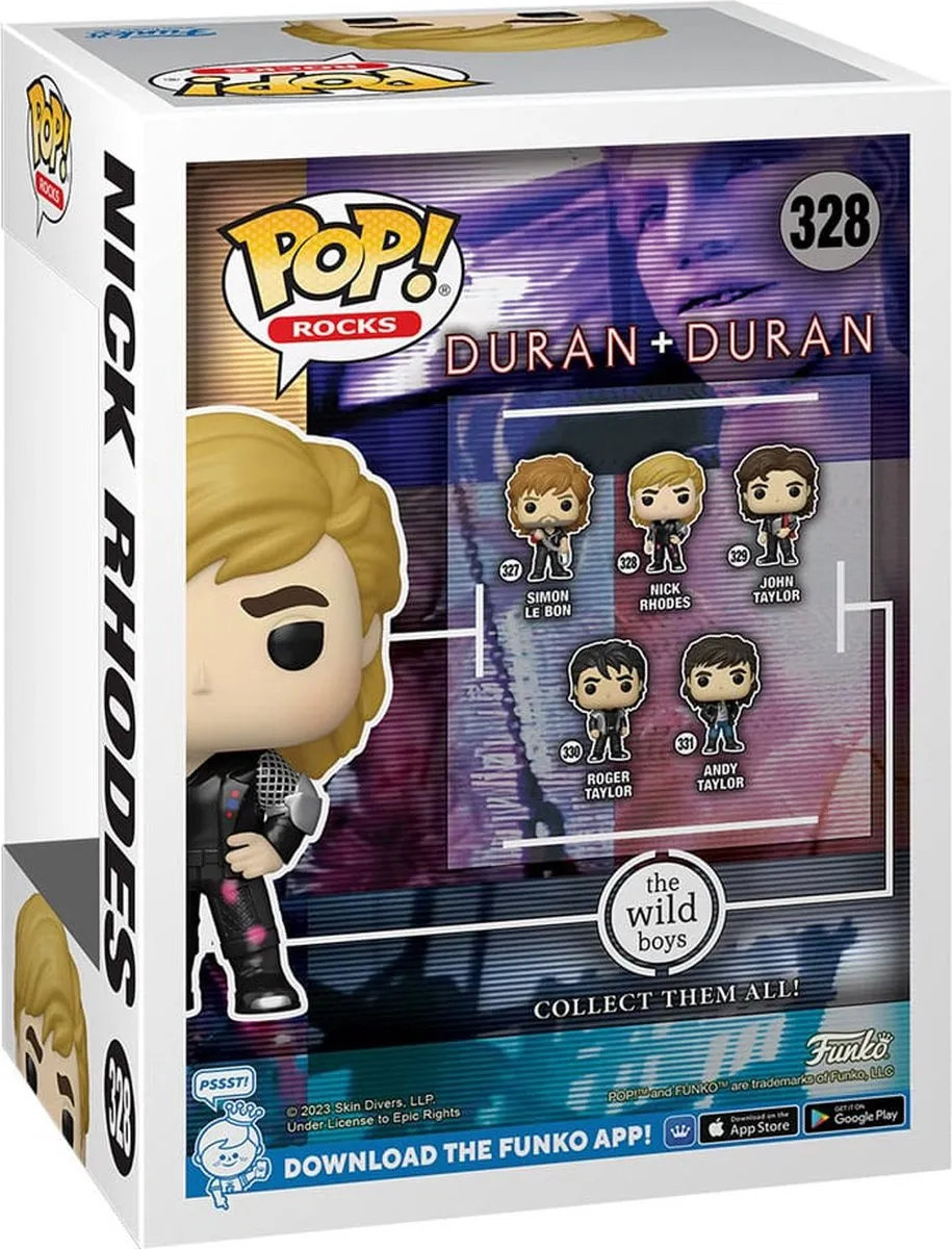 Funko POP! Rocks Wild Boys Nick Duran Duran - 9cm Verzamelfiguur - Multicolor