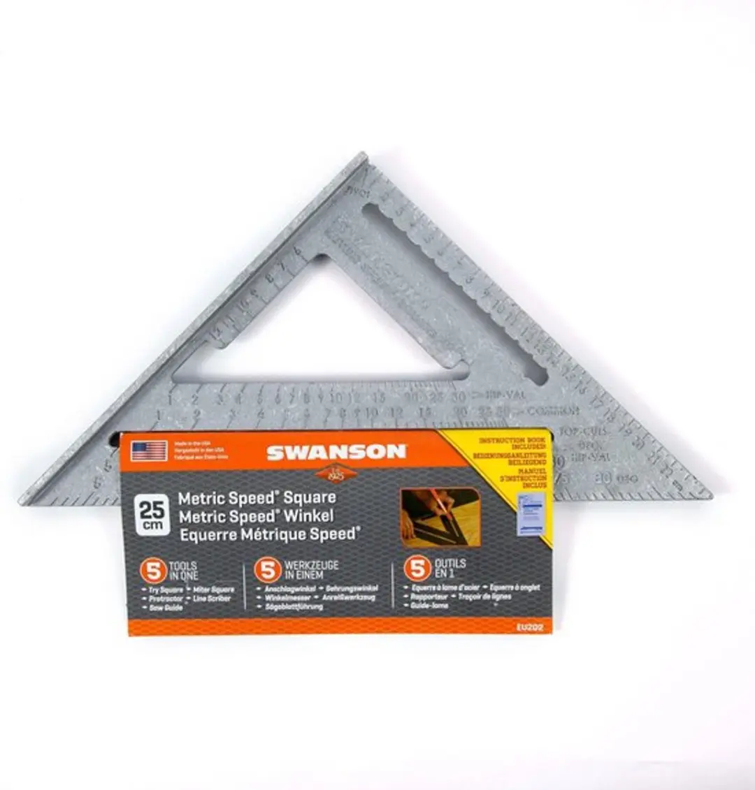 Swanson Timmermans Meetdriehoek Aluminium 250mm - 5-in-1 - Grijs