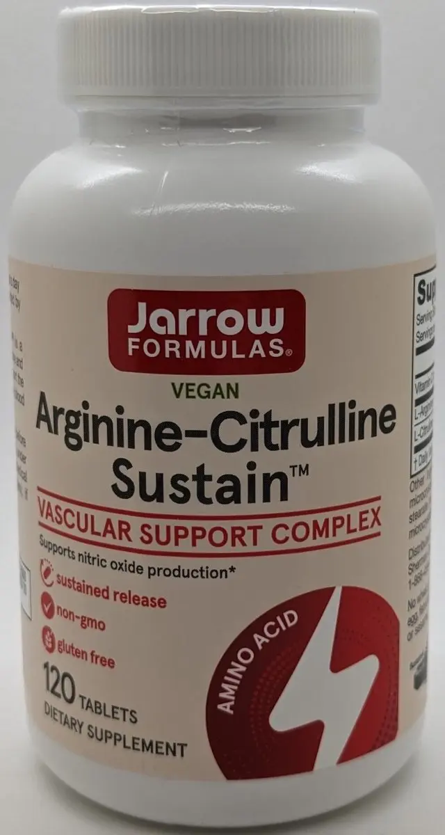 Jarrow Formulas Arginine-Citrulline Sustain 120 tabletten - 1000mg