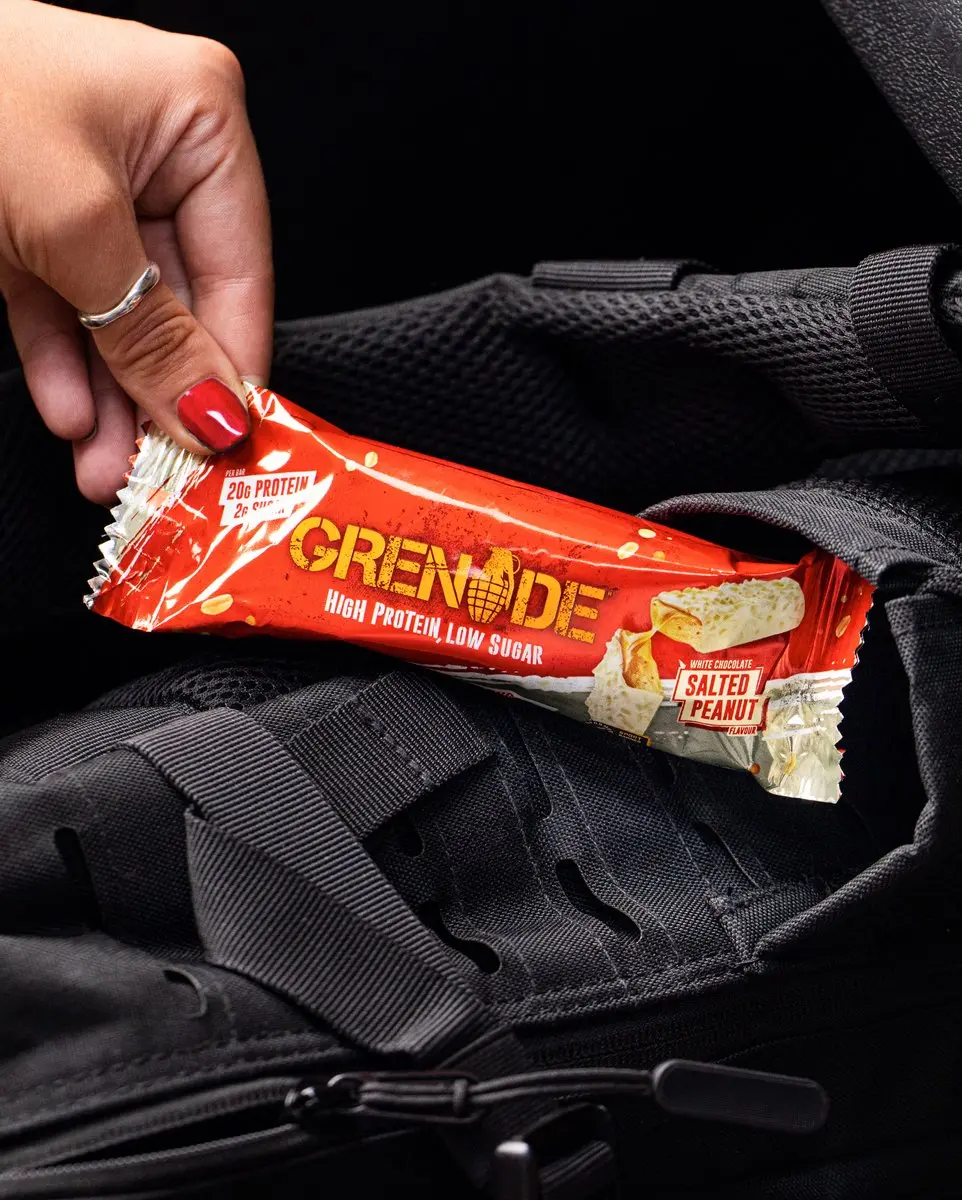 Grenade White Chocolate Salted Peanut Eiwitrepen - 12x60g