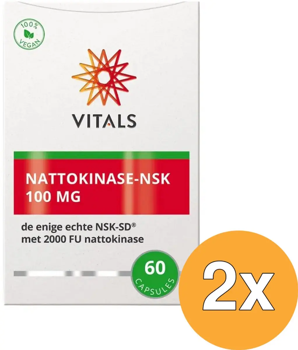 2x Vitals Nattokinase-NSK (60 capsules)