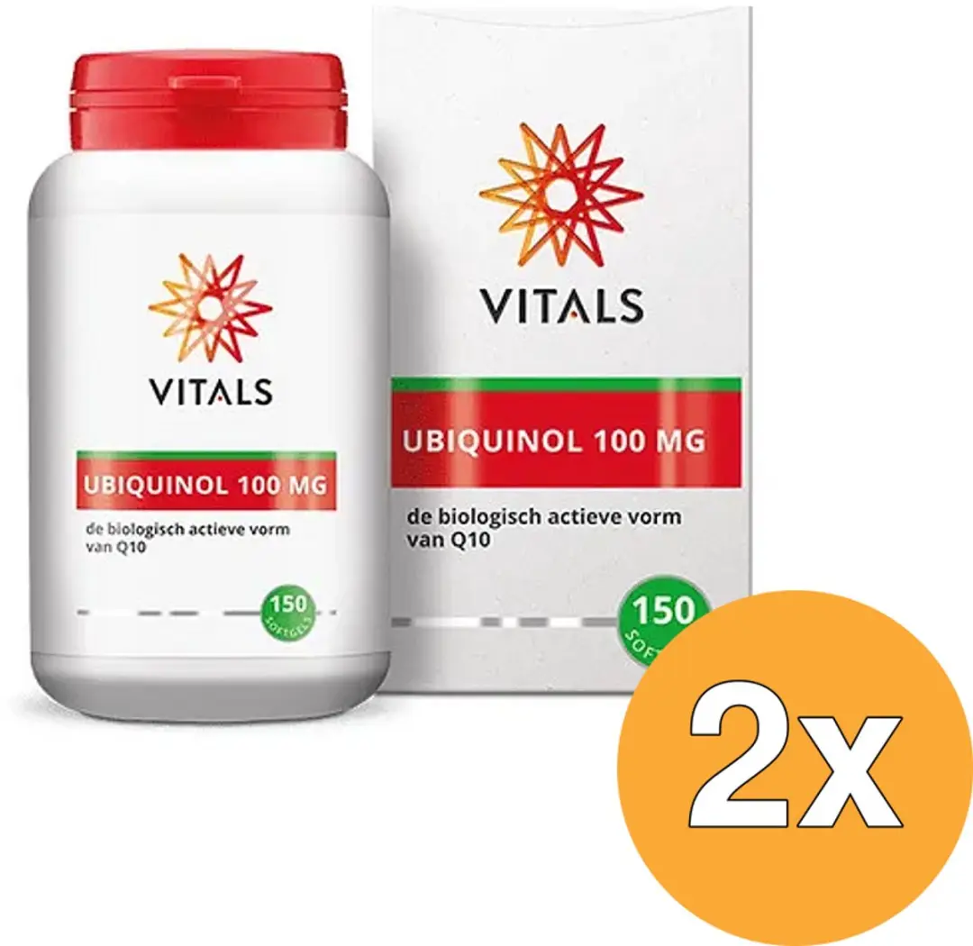 2x Vitals Ubiquinol 100 mg (150 softgels)