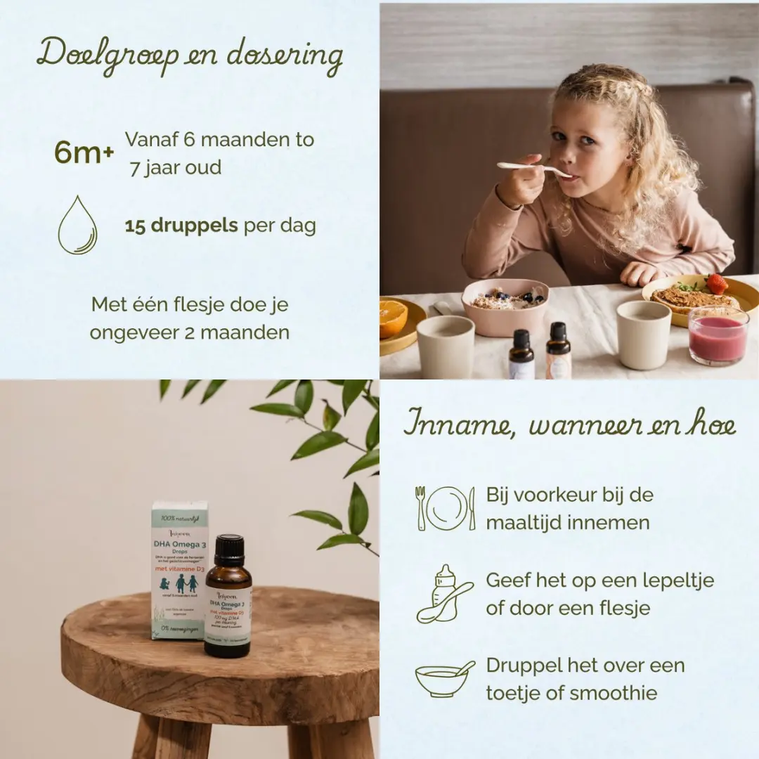 Laveen DHA Omega Drops Druppels - 30ml - Plantaardig