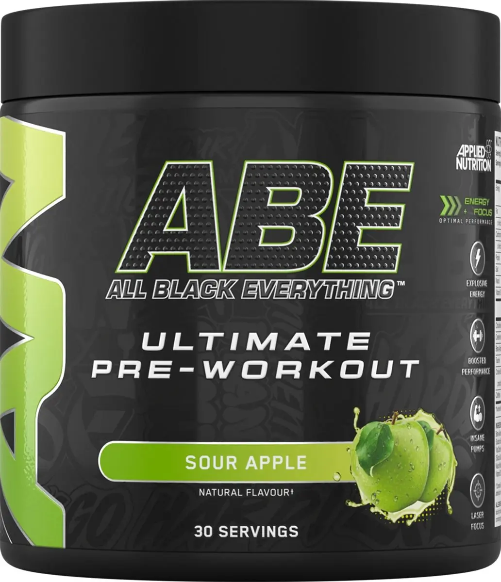 Applied Nutrition ABE Ultimate Pre-Workout Sour Apple - 375g - 30 Porties