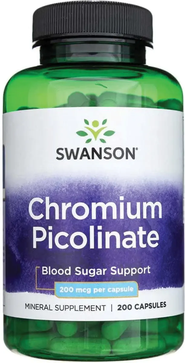 Swanson Chromium Picolinate 200mcg Mineralencomplex