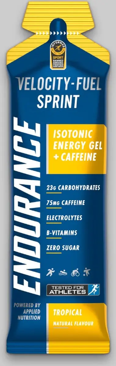 Applied Nutrition Velocity Fuel Sprint Energiegel - 20 Stuks (20x60ml) - Tropisch