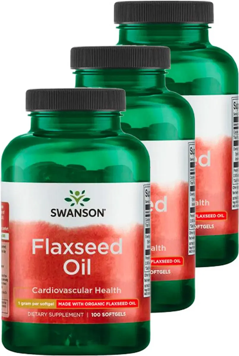 Swanson Lijnzaadolie 300 Softgels