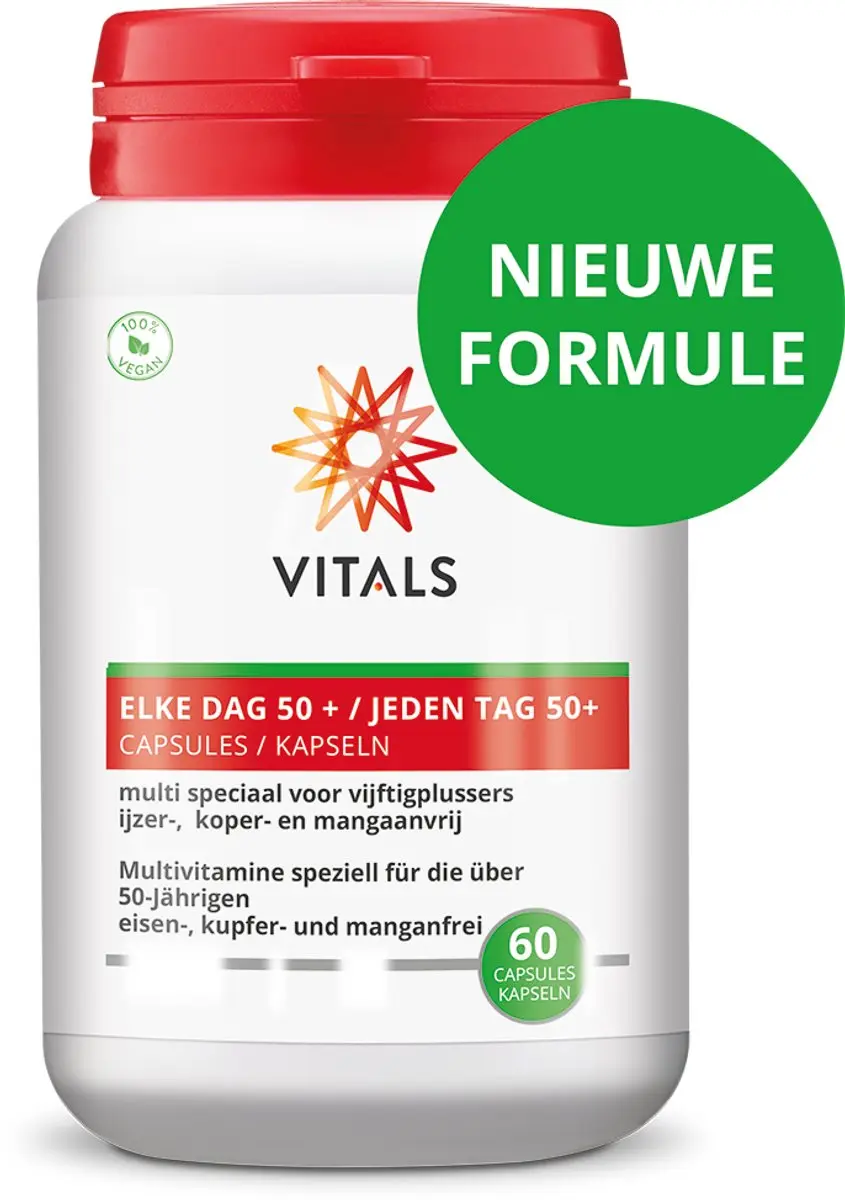 Vitals Elke Dag 50+ Multivitamine - 60 Capsules