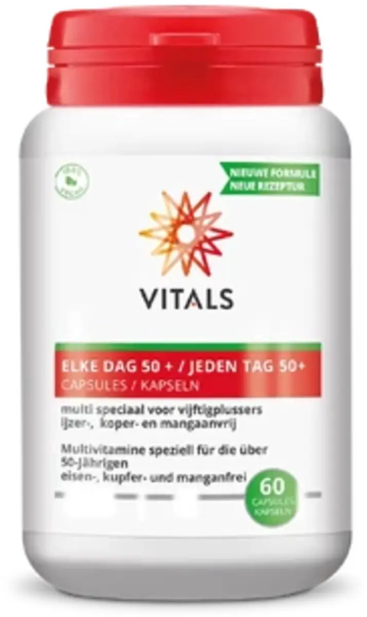 Vitals Elke Dag 50+ Multivitamine - 60 Capsules