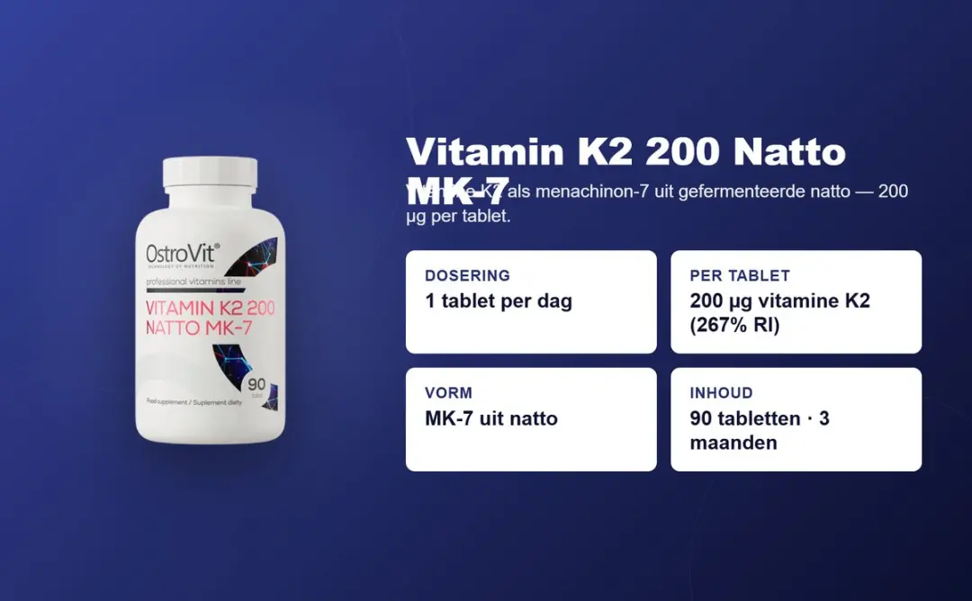 OstroVit Vitamin K2 MK7 90 Tabletten - 34g
