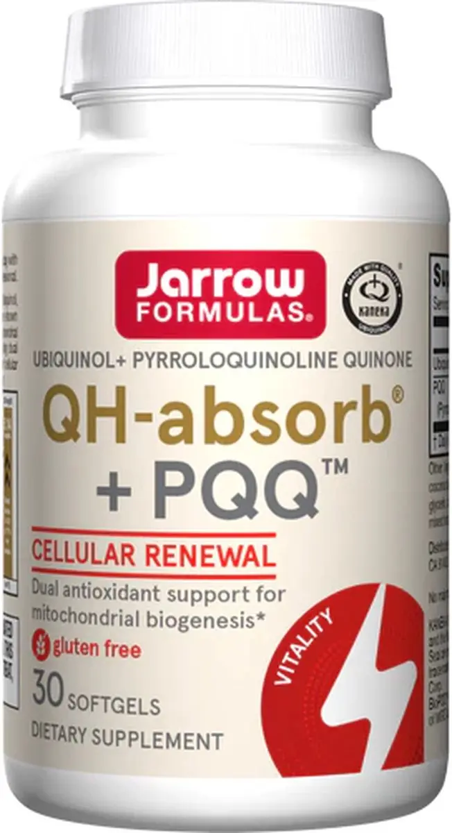 Jarrow Formulas QH-absorb 100mg + PQQ 30 Softgels