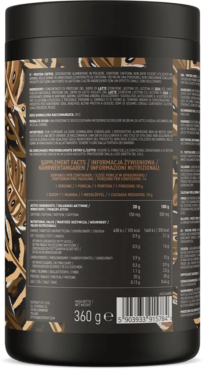 OstroVit Eiwitkoffie Chocolade 360g