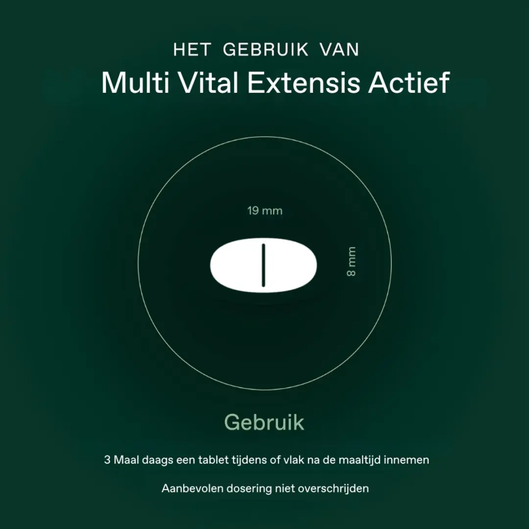 Bonusan Multi Vital Extensis Actief 90 Tabletten - 50+