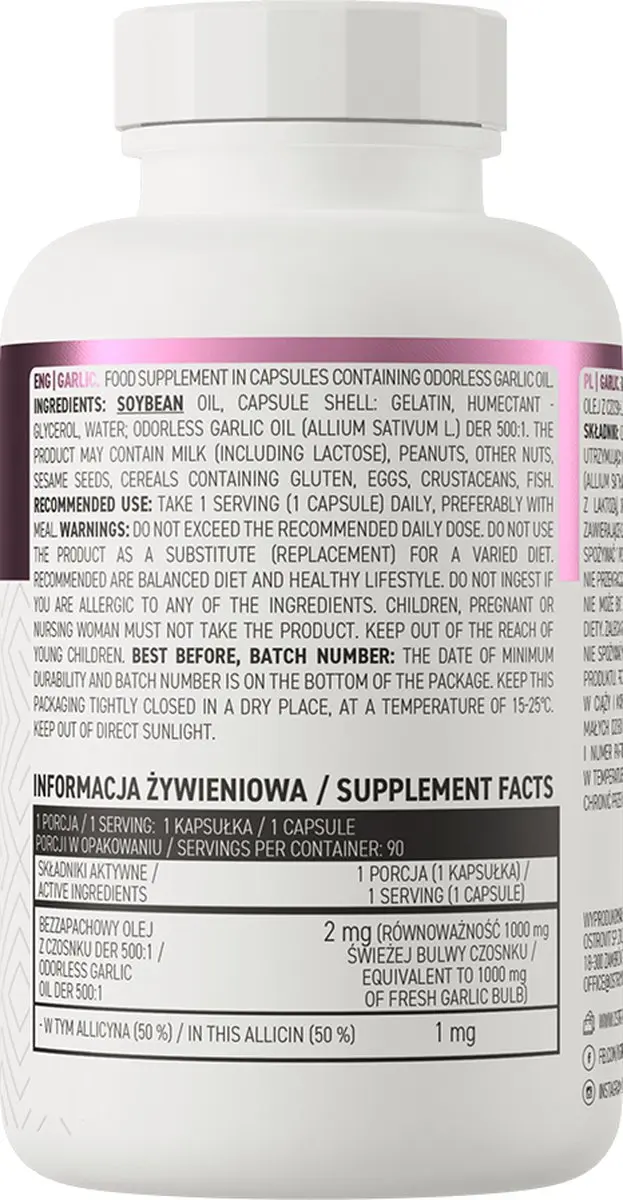OstroVit Knoflook 90 Capsules