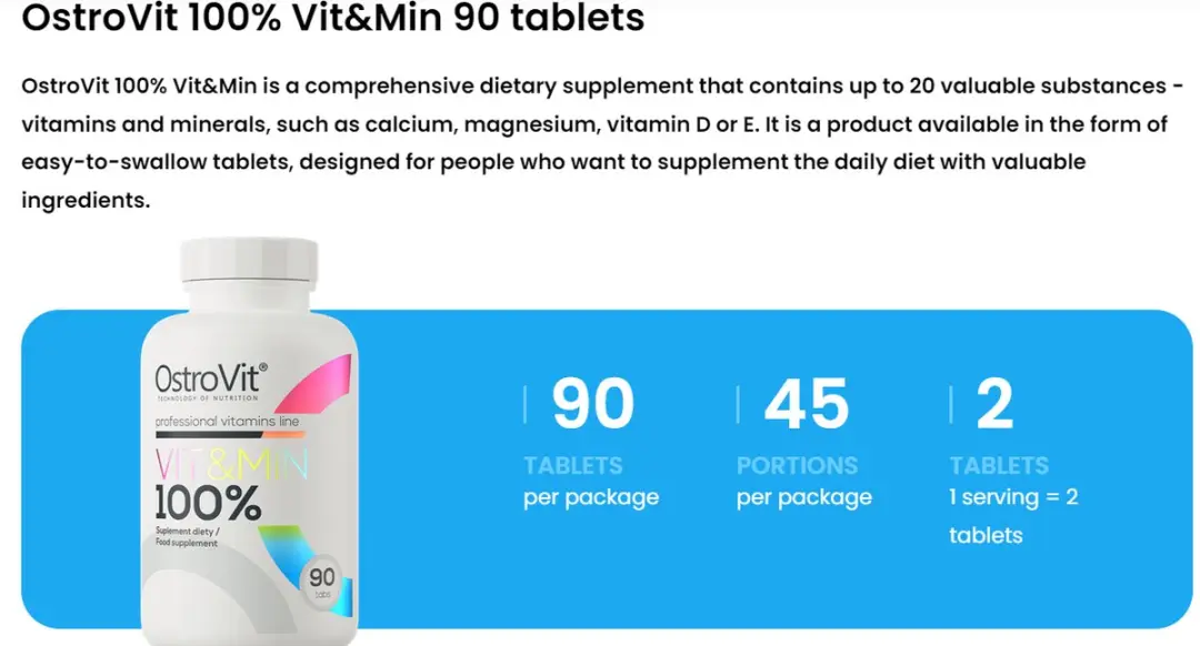 OstroVit Vit&Min 90 Tabletten