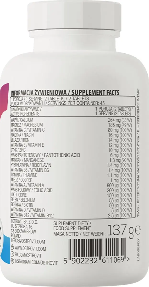 OstroVit Vit&Min 90 Tabletten