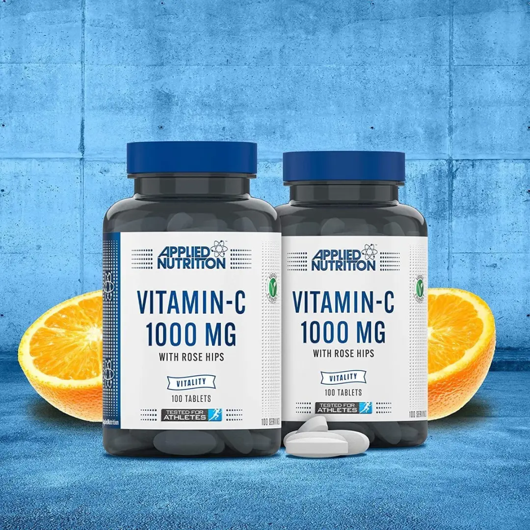 Applied Nutrition Vitamin C + Rozenbottel 100 Tabletten Vegan