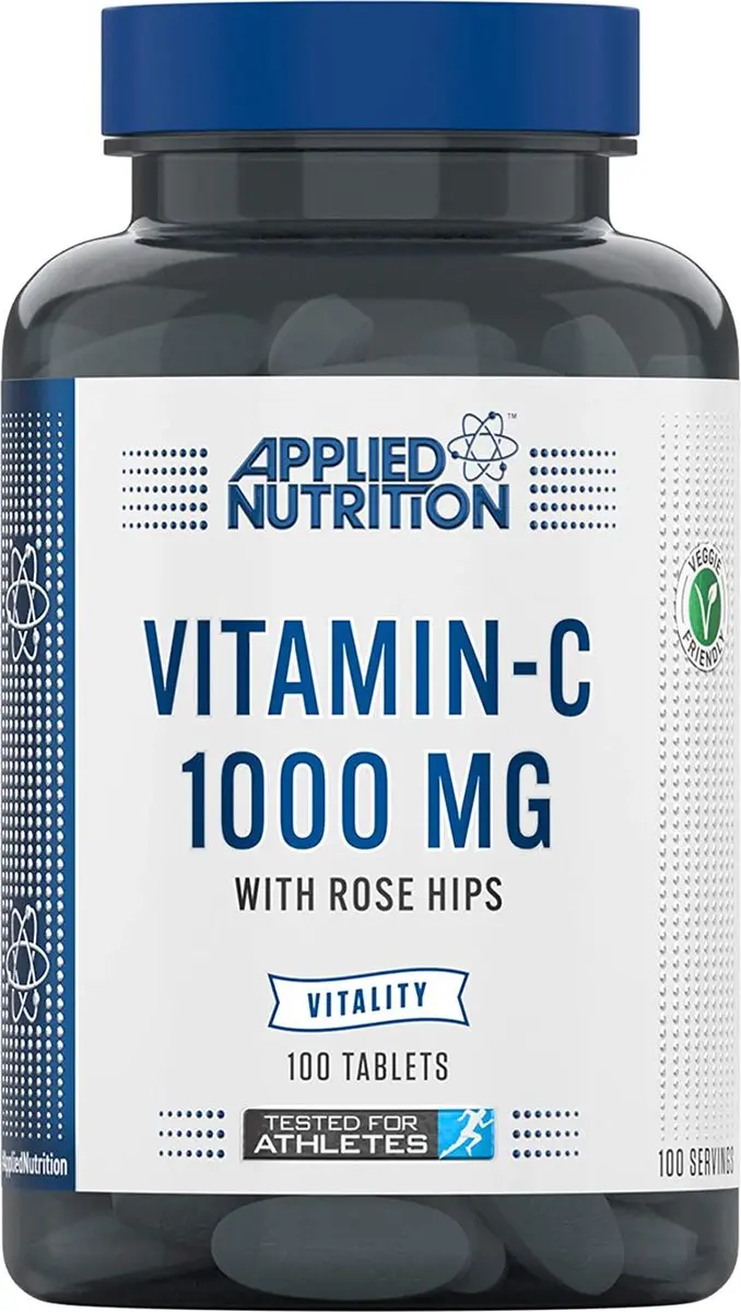 Applied Nutrition Vitamin C + Rozenbottel 100 Tabletten Vegan