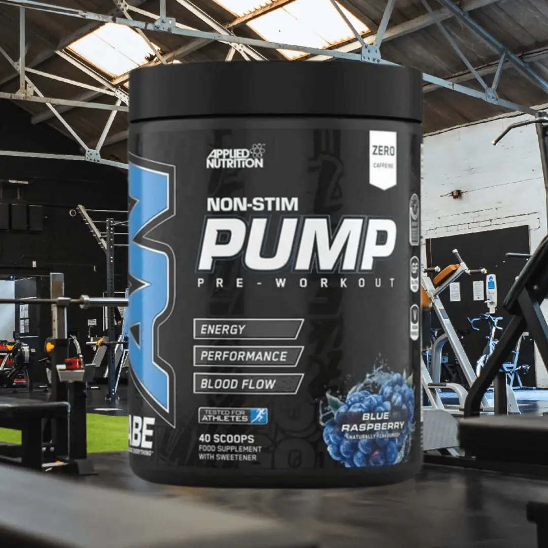 Applied Nutrition ABE Pump Zero Stim Pre-Workout 500g - 40 Scoops - Blue Razz