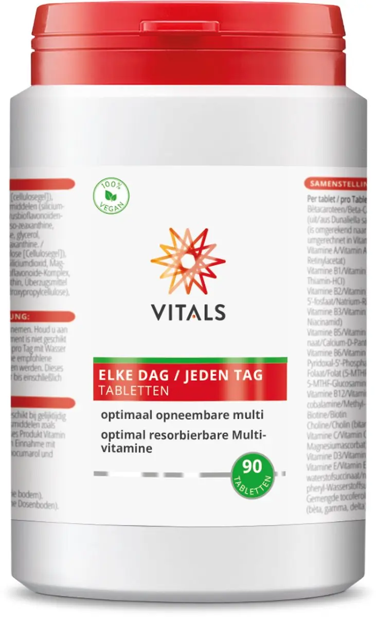 Vitals Elke Dag Multivitamine 90 tabletten