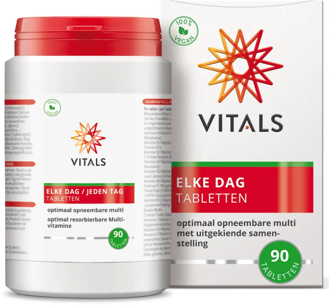 Vitals Elke Dag Multivitamine 90 tabletten
