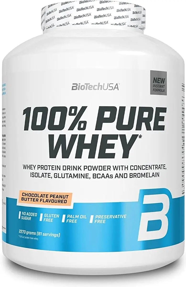 BioTechUSA 100% Pure Whey Eiwitpoeder 2.27kg