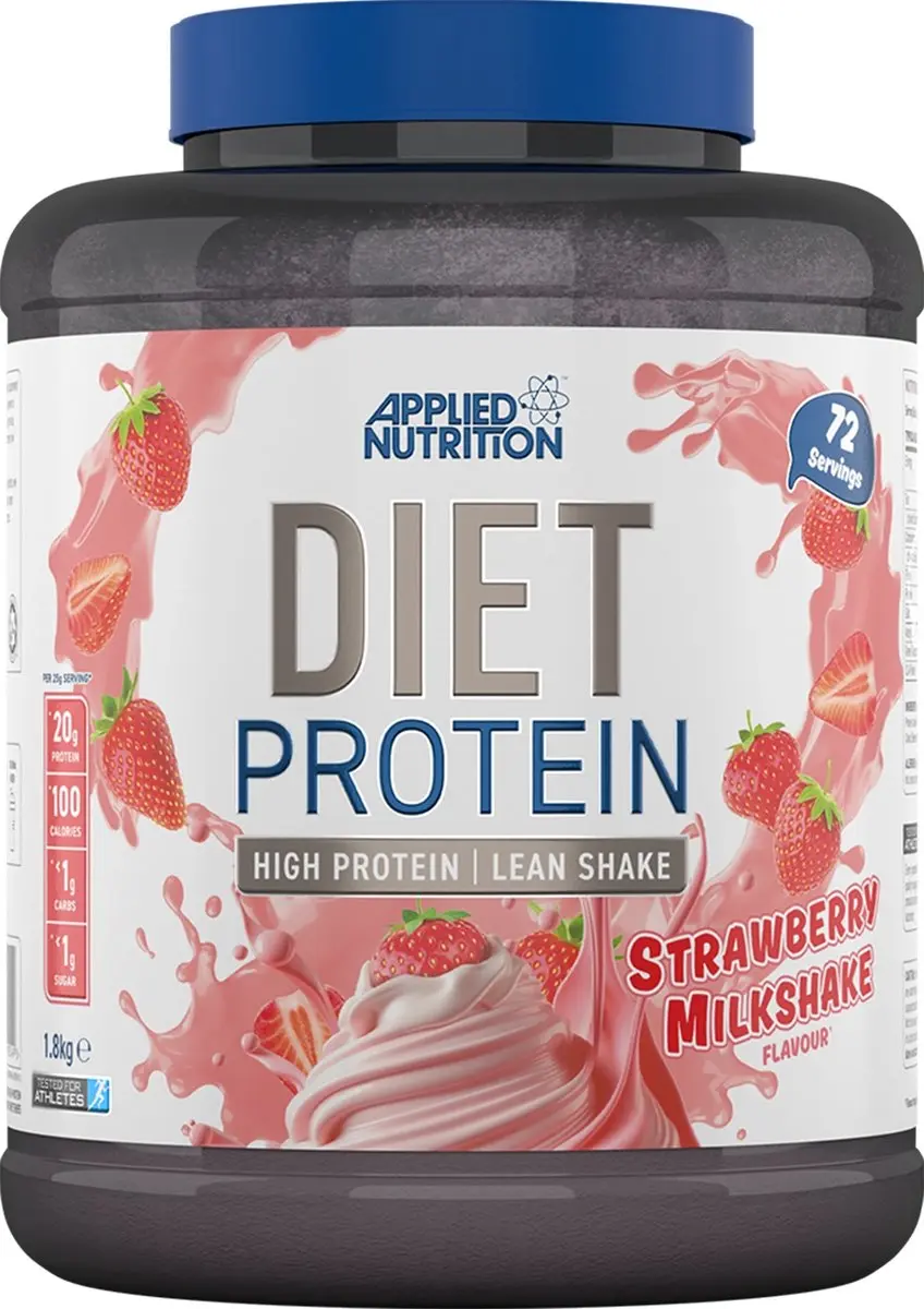 Applied Nutrition Diet Whey Eiwitpoeder 2000g - Aardbeienmelk