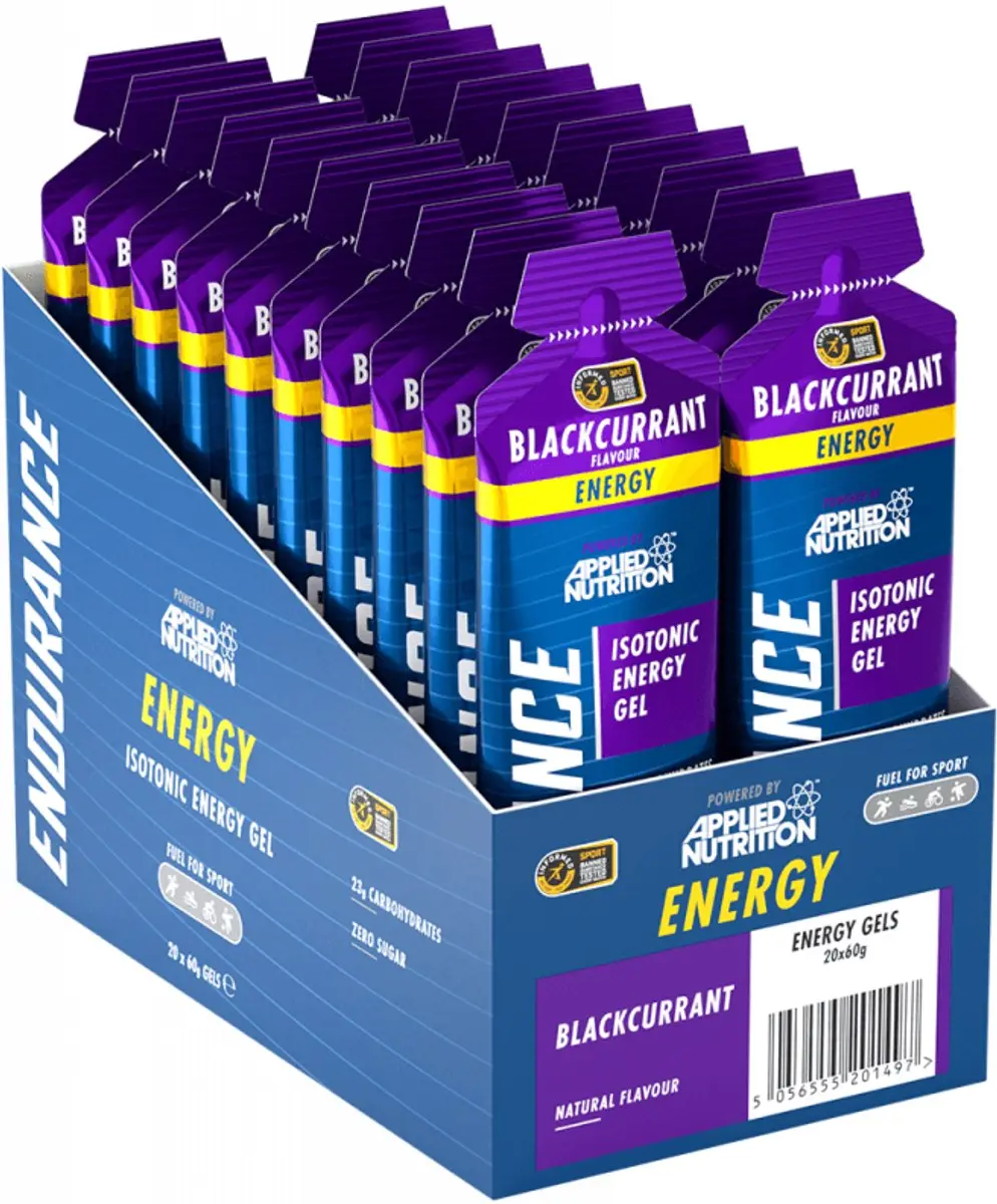 Applied Nutrition Endurance Energy Gel 1200ml - 20x60ml Blackcurrant