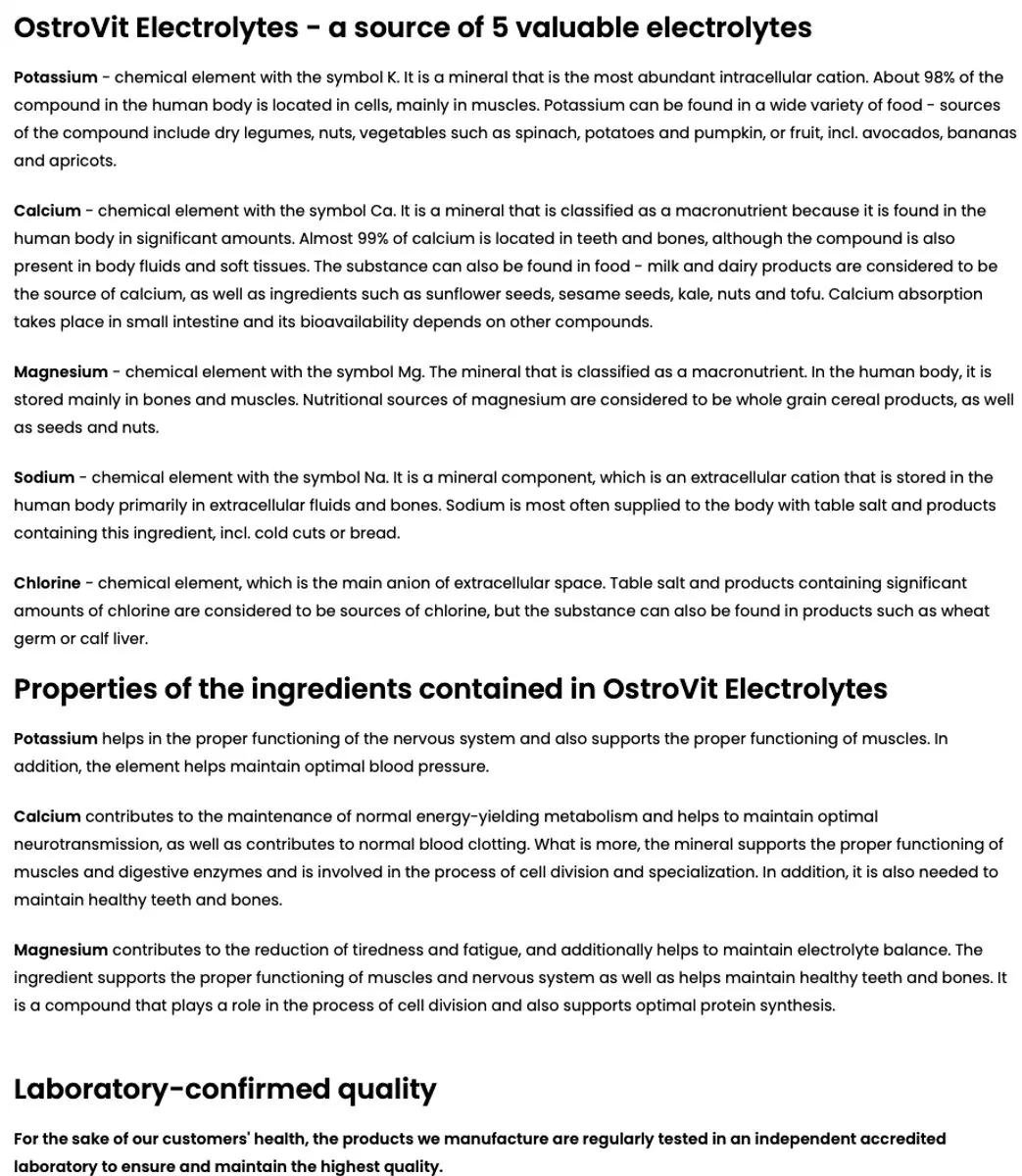 OstroVit Electrolites Mineralen 90 Tabletten