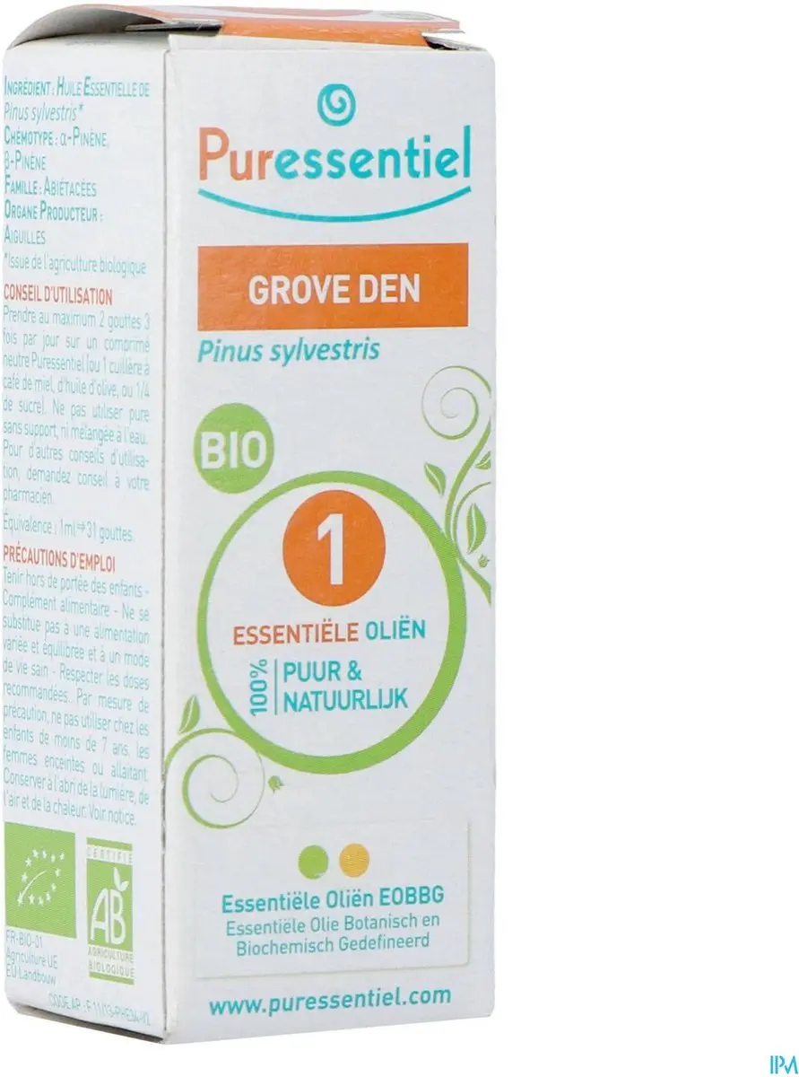 Puressentiel Grove Den Bio Essentiële Olie 5ml - afbeelding 6 van 6