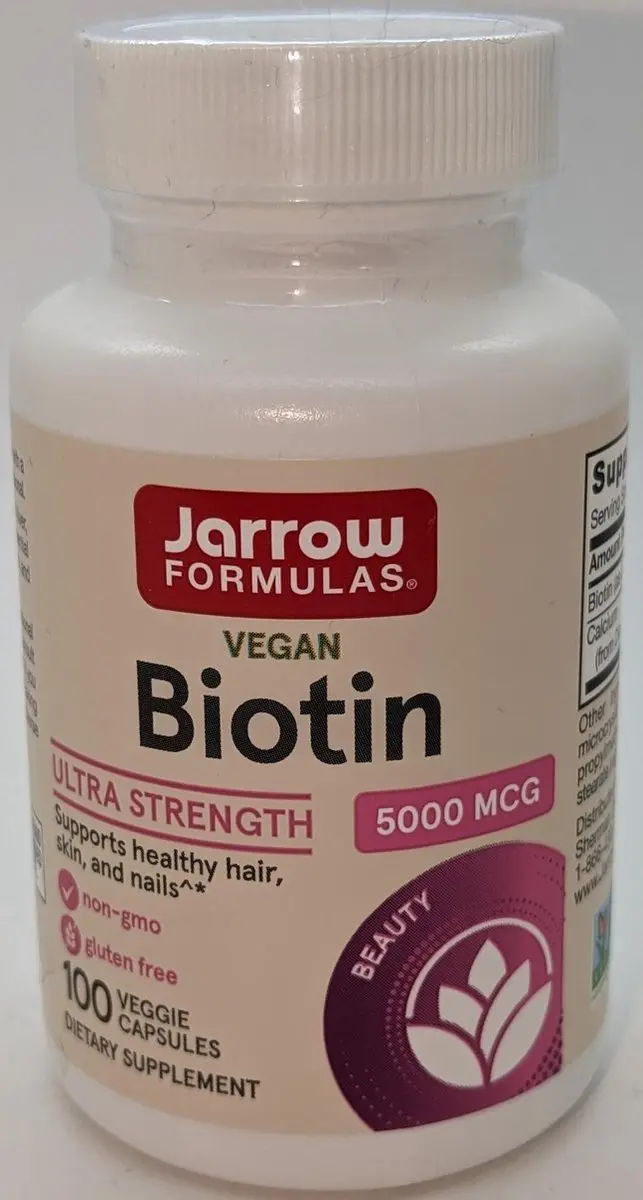 Jarrow Formulas Biotine 5mg Capsules - 100 Stuks